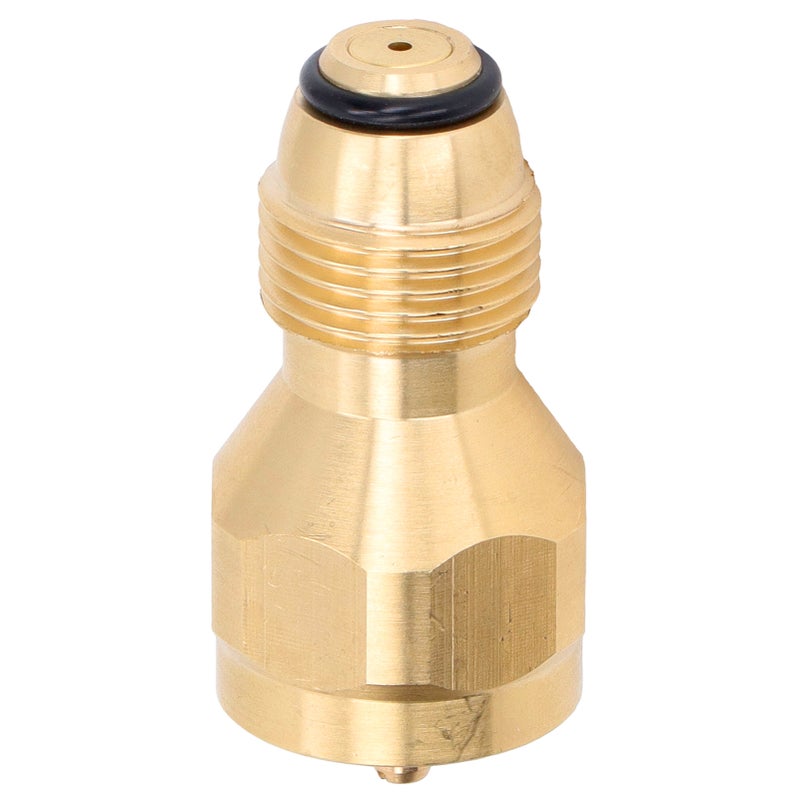 Propane Tank Refill Adapter 1LB Solid Brass Universal Mini for Disposable Small Bottle Fill - Image 1