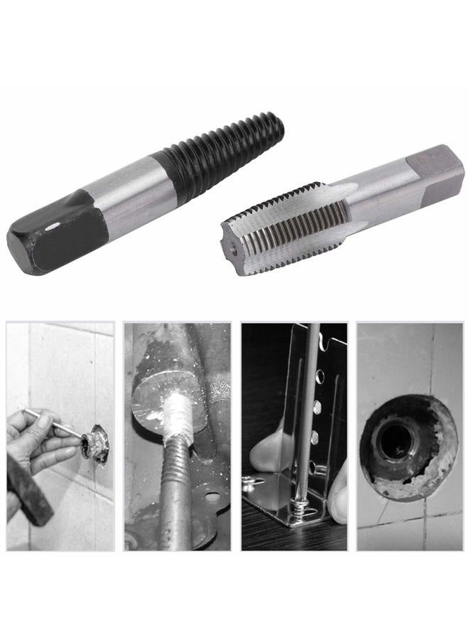 Garosa Pipe Tap Set Broken Pipe Extractor 1/2 inch Thread Broken Remover Tools High Carbon Steel Water Pipe Screw Extractor Set Home Water Pipe Repair Kit - Image 4