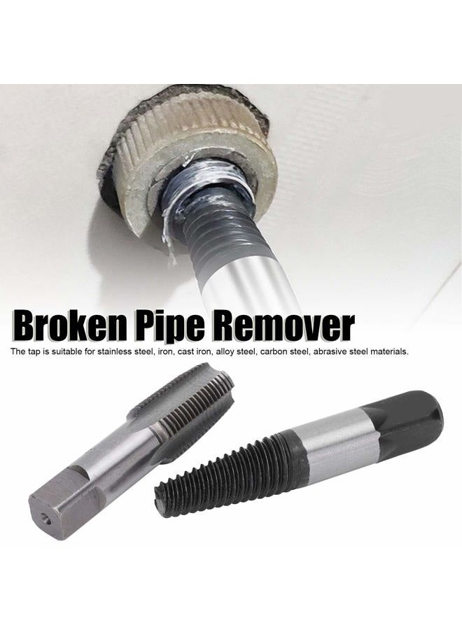 Garosa Pipe Tap Set Broken Pipe Extractor 1/2 inch Thread Broken Remover Tools High Carbon Steel Water Pipe Screw Extractor Set Home Water Pipe Repair Kit - Image 2