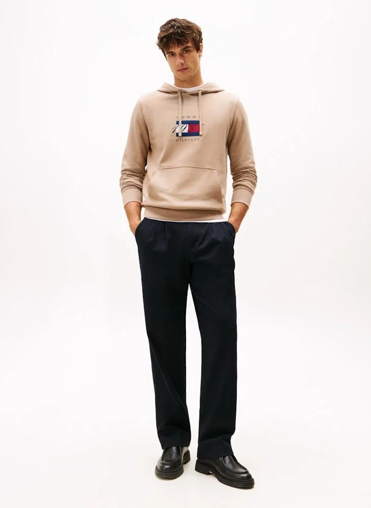 TOMMY HILFIGER Flag Graphic Drawstring Hoody