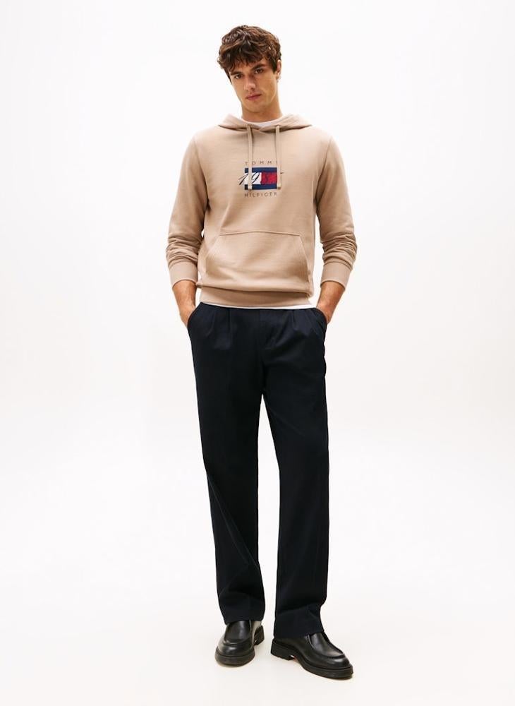 TOMMY HILFIGER Flag Graphic Drawstring Hoody - Image 4