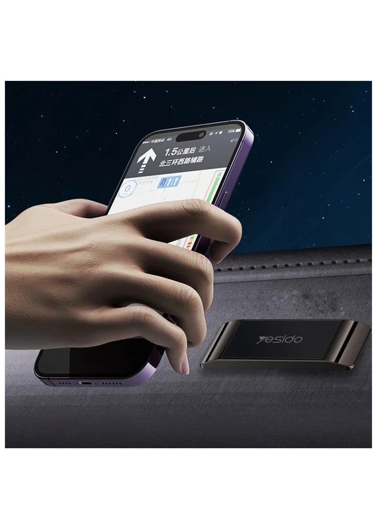 YESIDO C151 Magnetic Car Phone Holder Stand Adhesive Zinc Alloy Cellphone Bracket - Image 4