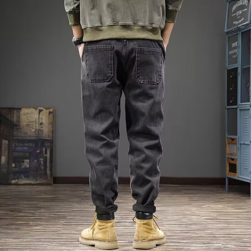 Unisex Classic Denim Jeans Loose Fit Daily Outdoor Wear - Image 3