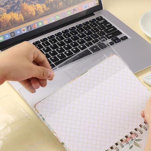 AIHSUMC 4 Pack A5 Clear Cover, Transparent A5 Jelly Planner Cover Waterproof Notebook Cover Plastic Sleeves Slip on Book Covers for Journal Weeks Planners and Books - Image 5
