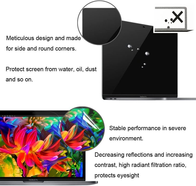 OJOS Screen Protector for MacBook Air 13.6 inch 2022-2025 Release M4 M3 M2 A2681 A3113 Screen Guard Film Accessories (Crystal Clear) - Image 3