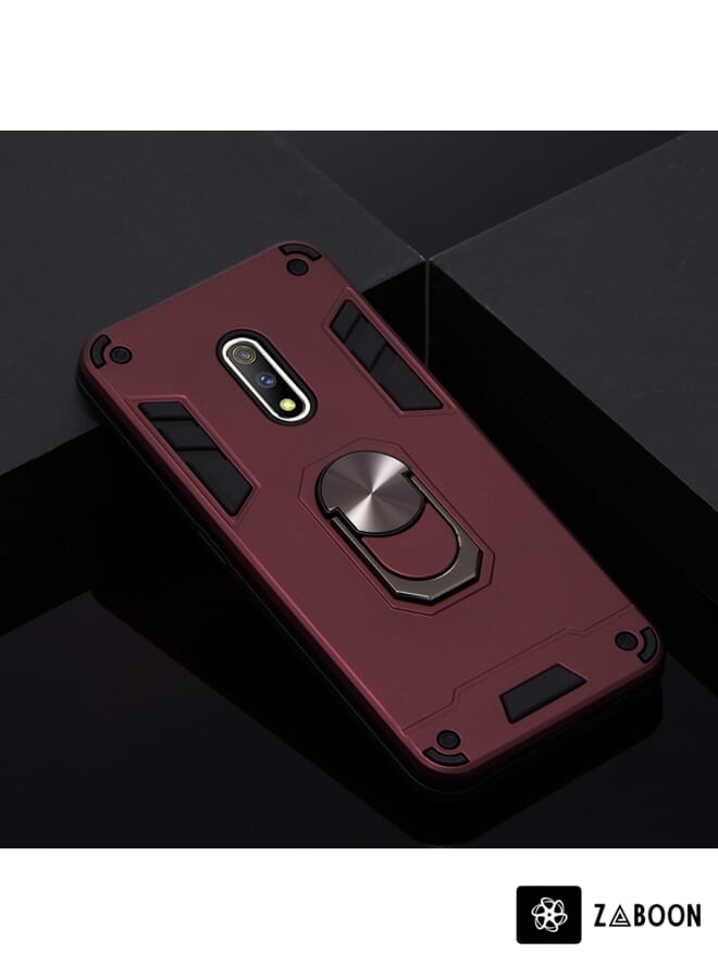 Zaboon Protective Case Cover For OPPO K3 & Realme X 2 in 1 Armour Series PC + TPU Protective Case with Ring Holder - Image 2