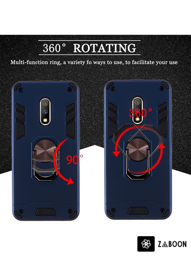 Zaboon Protective Case Cover For OPPO K3 & Realme X 2 in 1 Armour Series PC + TPU Protective Case with Ring Holder - Image 4