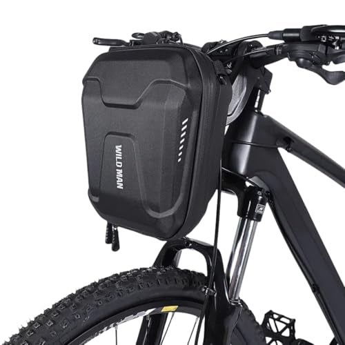 WILD MAN Quick Release 3L Hard Shell Rainproof Scooter Storage Bag for Kick Scooters Folding Bike Kick Board Handlebar Bag MTB (E8) - Image 1