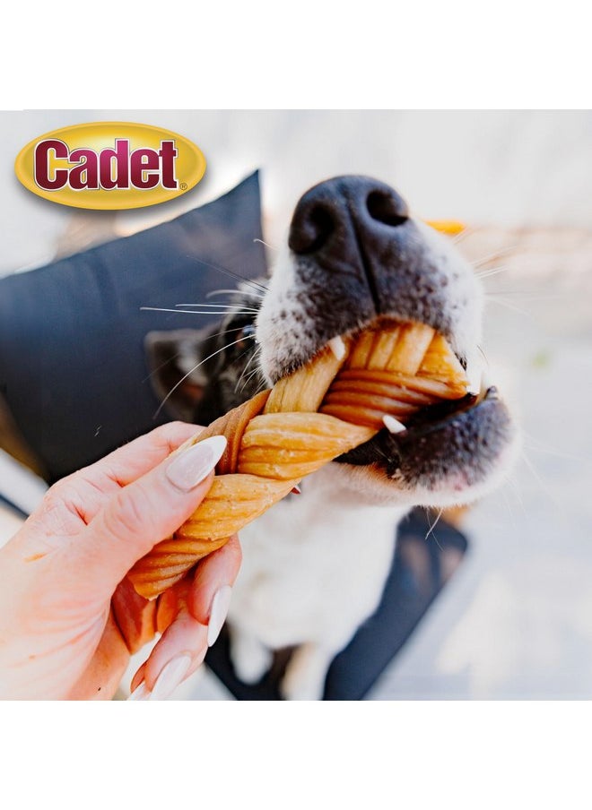 Cadet Cadet Chewalicious Chewy 'N Crunchy Braid Dog Treats, Limited Ingredient Rawhide-Free Dog Chews, Long-Lasting Made with Real Chicken, 7 Count (Pack of 1)  - Image 3