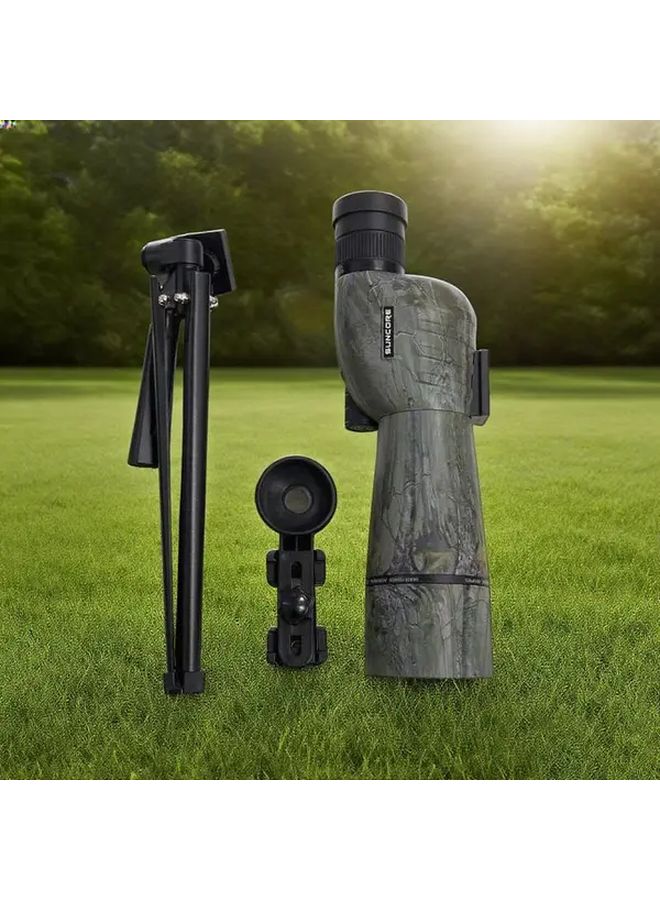 Style1 SUNCORE Professional Spotting Scope 10x Magnification 50mm FMC Coating Includes Tripod Phone Adapter - Image 3