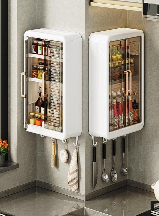 Rellon Industries Spice Rack Cabinet MultipurposeOrganizer 3 Shelf, Kitchen Counter Shelves, Kitchen Storage,Stackable, Expandable, Metal and Engineered Wood Hevy Lock (A1) - Image 3
