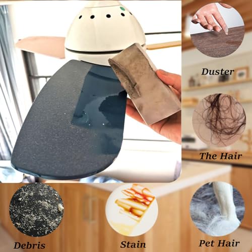 HDAIUCOV 6 Pack Damp Clean Duster Sponge,Dusting Sponge Duster for Housekeeping,Reusable Household Cleaning Sponge for Blinds, Fan Blades,Mirrors,Glass, Baseboards,Window Track Grooves and Car (Grey) - Image 4