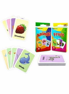 KASTWAVE Educational Flash Cards 72 Pcs for Toddlers Age 1 3 Flash ...