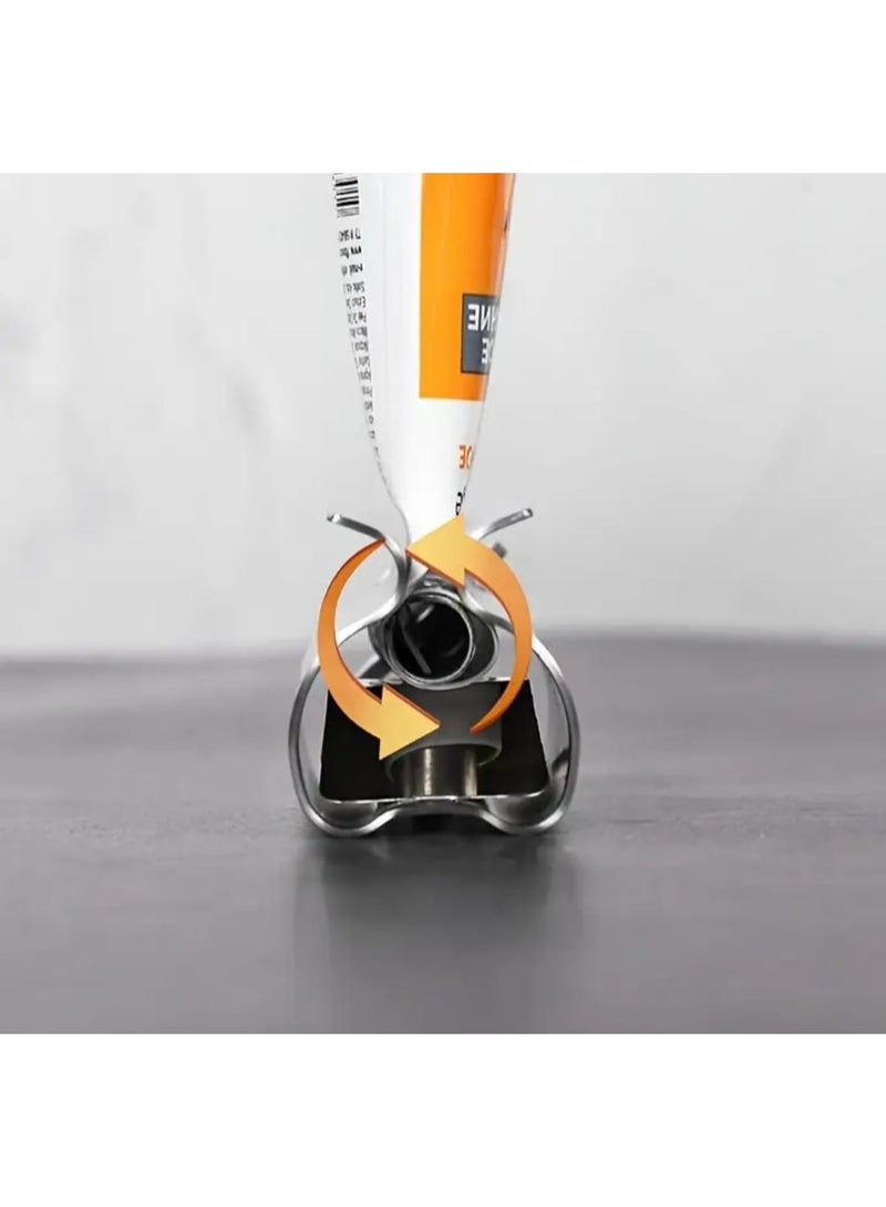 LDQ 1 Pc Stainless Steel Toothpaste Squeezer-Hygienic, Labor-Saving Tube Wringer for Bathroom, 304 Stainless Steel ,Easy Roll Design, Durable & Smooth Finish, Tube Squeezer, Modern Bathroom, Durable Construction - Image 1