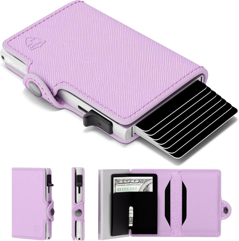 Conceal Plus Small RFID Wallet for Women, Slim RFID Blocking Credit Card Holder Womens Wallet, Smart Pop Up Minimalist Card Case, Holds 4-6 Cards Plus Cash & ID, Compact Travel Wallet 3.25"x2.5"x.5 - Image 1