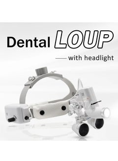 Verci Dental Headlight 5W LED Lamp, High Quality Magnification 5W Focusing Headlight, With Medical ENT Loupe Binocular Magnifier 2.5X 3.5X Optical Surgical Type  - Image 1