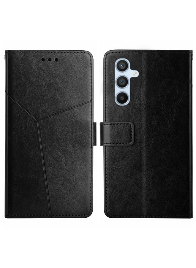 اس-توب جراب لهاتف Samsung Galaxy A35 5G جراب هاتف جلدي قلاب بنمط على شكل حرف Y - Image 1