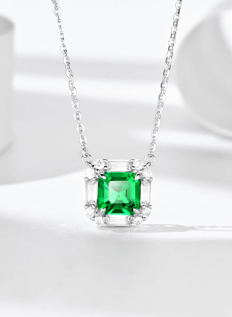 Field Pendant necklace Artificial emerald necklace necklace for ladies - Image 2