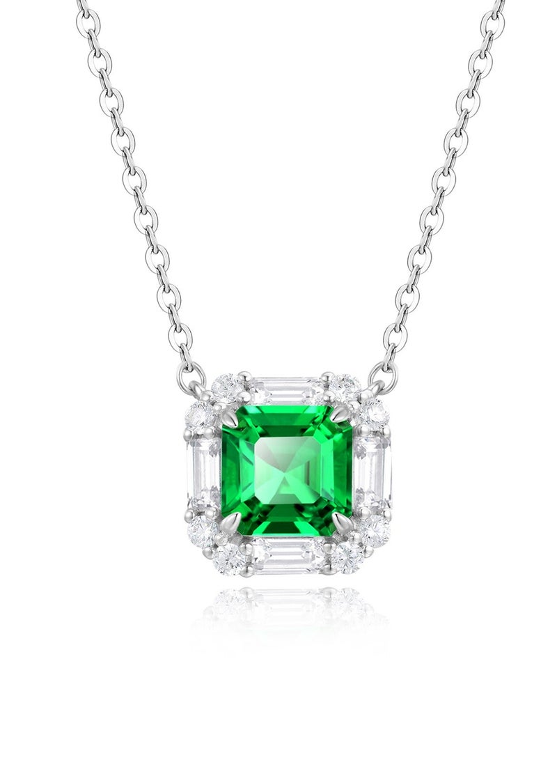 Field Pendant necklace Artificial emerald necklace necklace for ladies - Image 1