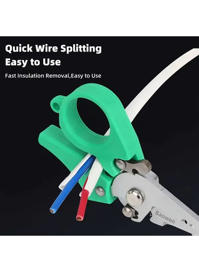 1pc 3.5 Inch Mini Multifunctional Wire Stripper With Stripping Cutting Crimping - Image 5