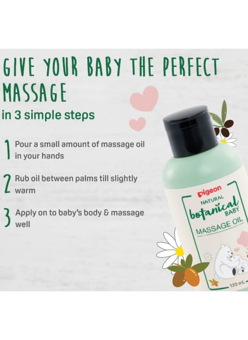 pigeon Natural Botanical Baby Massage Oil 120ml  - Image 4