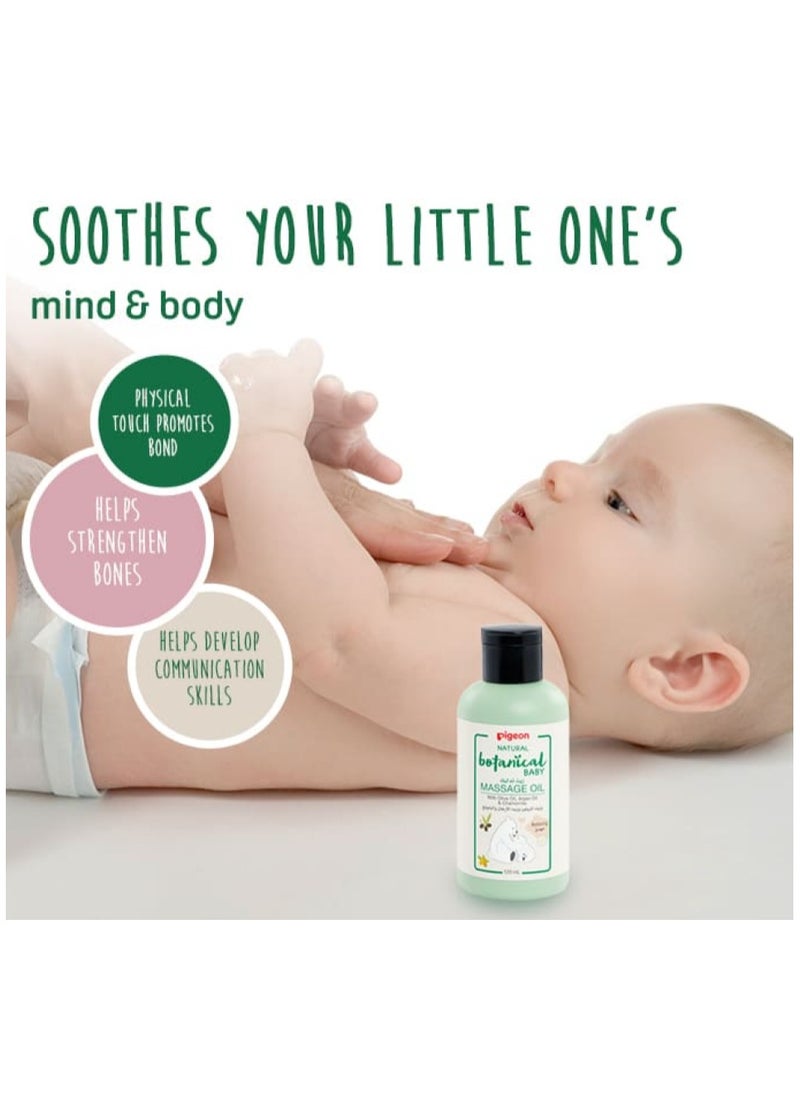 pigeon Natural Botanical Baby Massage Oil 120ml  - Image 3