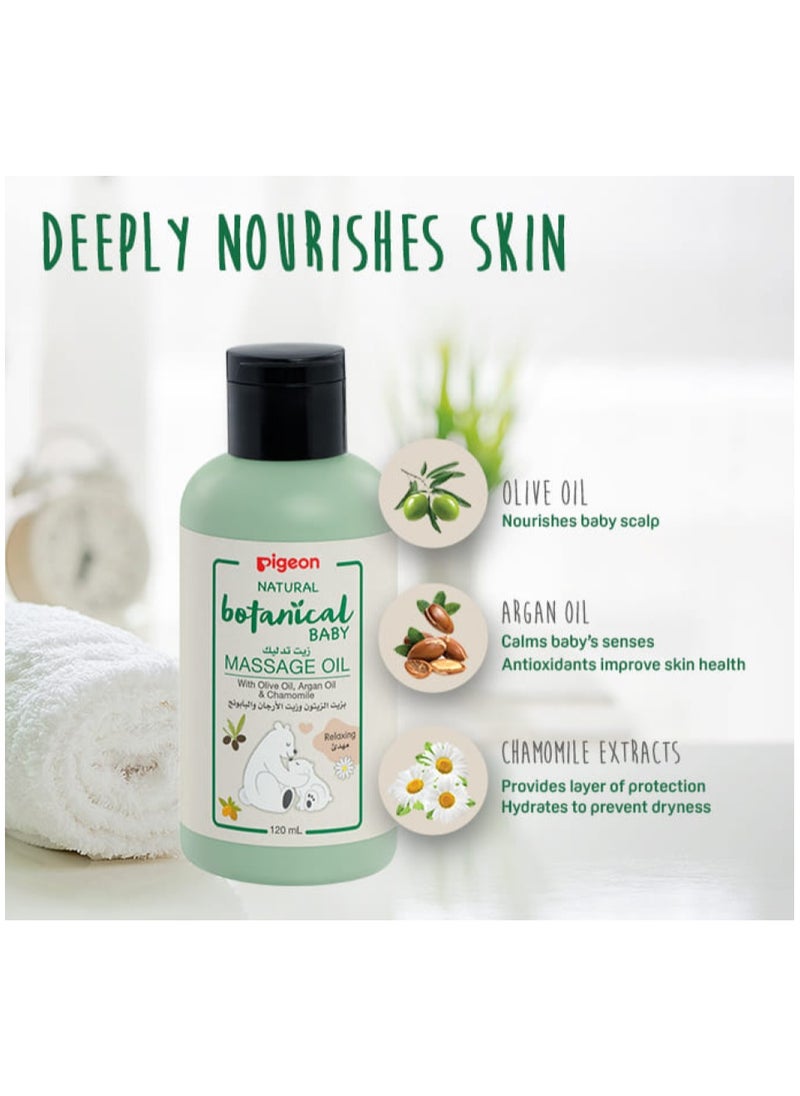pigeon Natural Botanical Baby Massage Oil 120ml  - Image 2