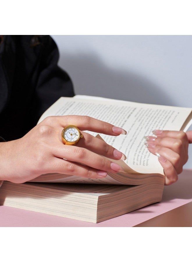 سالتي ساعة SALTY Ring للنساء والفتيات | عبوة من 3 قطع | ضمان لمدة 6 أشهر | أنيقة وقابلة للتمدد | هدية عيد الحب وأعياد الميلاد والذكرى السنوية والمناسبات الخاصة | إكسسوارات مجوهرات جمالية - Image 2