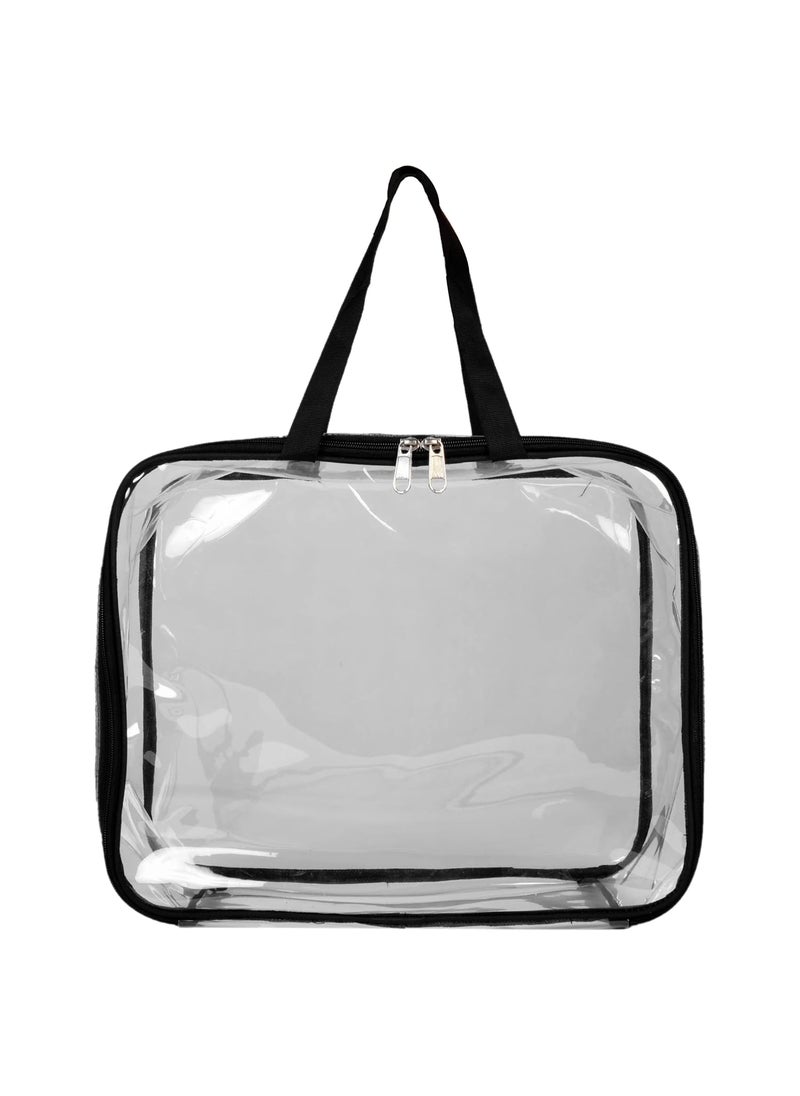 HomeStrap Homestrap Transparent Clothing Bag Pack of 1 Black  - Image 1