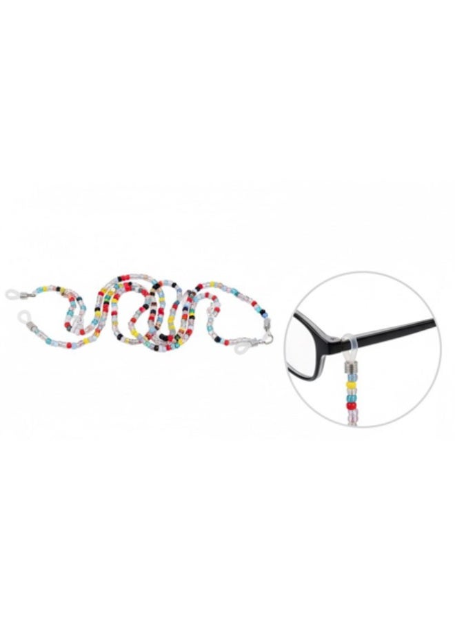 QUALITY Rainbow Beaded Glasses Chain | Fun & Vibrant Eyewear Retainer Necklace - Image 4