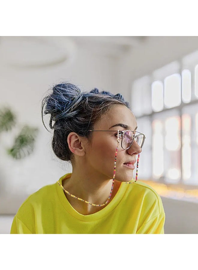 QUALITY Rainbow Beaded Glasses Chain | Fun & Vibrant Eyewear Retainer Necklace - Image 5