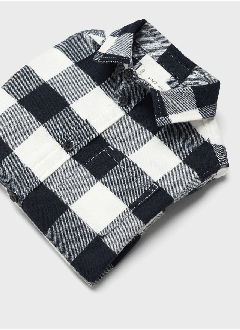 MANGO - Kids Checks Regulalr Fit Shirt - Image 1