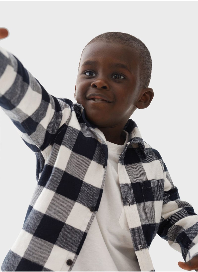 MANGO - Kids Checks Regulalr Fit Shirt - Image 1