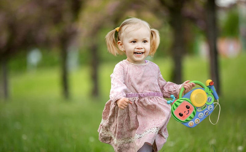 eKids Cocomelon Toy Singalong Boombox with Microphone and Built-in Music, Toddler Toys for Fans of Cocomelon Gifts - Image 5