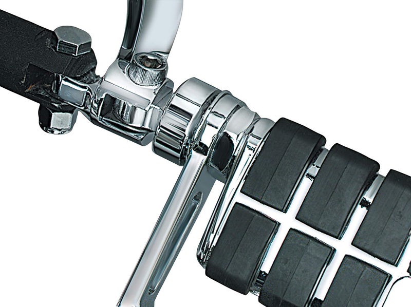 Kuryakyn 8043 Motorcycle Foot Control Component: 1-1/4" Footpeg/Stirrup/Heel Rest Extenders, Chrome, 1 Pair - Image 2