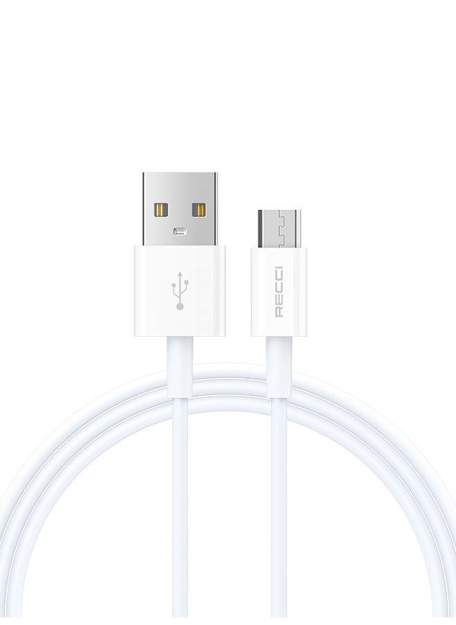 Recci Micro USB Cable 2.4A Fast Charging 480Mbps Data Transfer Micro USB Fast Charger Cable, Anti-Tangle TPE Braided with Aluminum Foil Protection, Compatible for Samsung Galaxy S7/S6, PS4 Controller, Kindle, Bluetooth Speakers, GPS Devices, Dash Cams 3.3FT  - Image 1