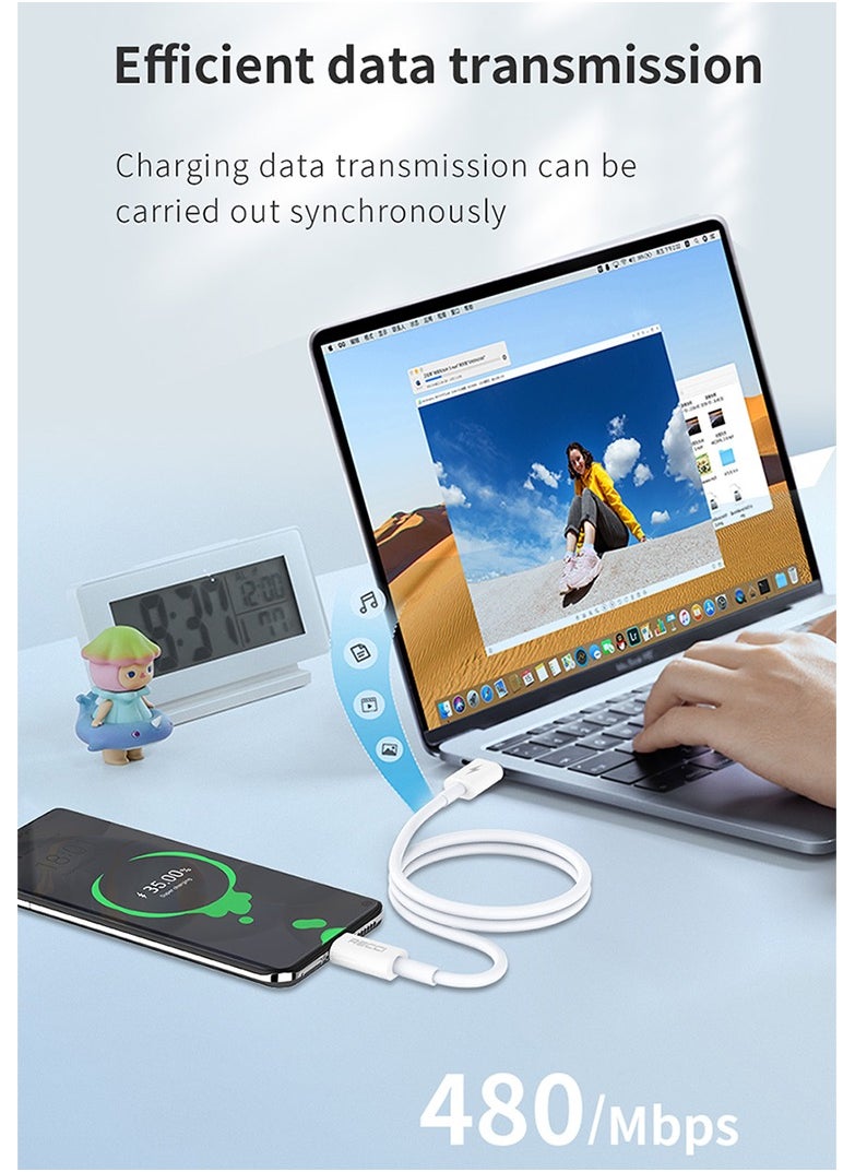 Recci Micro USB Cable 2.4A Fast Charging 480Mbps Data Transfer Micro USB Fast Charger Cable, Anti-Tangle TPE Braided with Aluminum Foil Protection, Compatible for Samsung Galaxy S7/S6, PS4 Controller, Kindle, Bluetooth Speakers, GPS Devices, Dash Cams 3.3FT  - Image 4