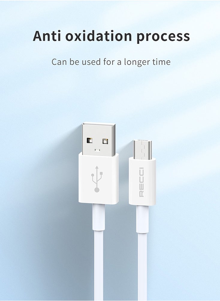 Recci Micro USB Cable 2.4A Fast Charging 480Mbps Data Transfer Micro USB Fast Charger Cable, Anti-Tangle TPE Braided with Aluminum Foil Protection, Compatible for Samsung Galaxy S7/S6, PS4 Controller, Kindle, Bluetooth Speakers, GPS Devices, Dash Cams 3.3FT  - Image 5