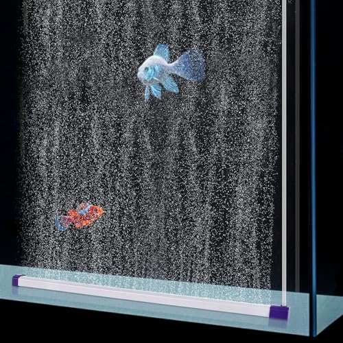 hygger 217 Inch Long Aquarium Bubble Bar UltraFine Quiet Oxygen Diffuser Bubble Curtain Wall SelfSinking Design Fish Tank Bubbler Decorations for Freshwater Saltwater - Image 1