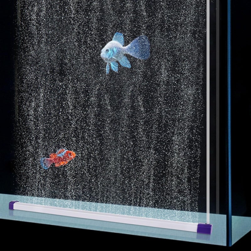 hygger 217 Inch Long Aquarium Bubble Bar UltraFine Quiet Oxygen Diffuser Bubble Curtain Wall SelfSinking Design Fish Tank Bubbler Decorations for Freshwater Saltwater - Image 2