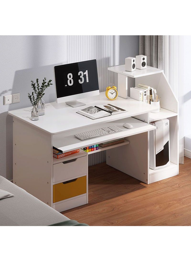 Sharpdo Modern Home Office Desk Study Desk with Drawers for Storage 98*40*92cm  - Image 3