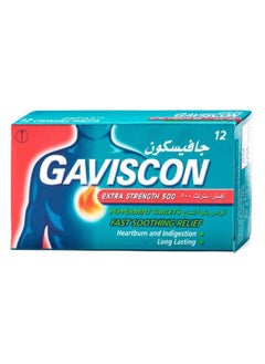 GAVISCON Gaviscon Extra 12 Peppermint Flavored Tablets 