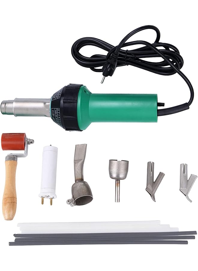 ANDOER 1600W Hot Air Welding Machine Kit Plastics Heat Welders Tools Set With Welding Speed Nozzle And Roller Rod - Image 1