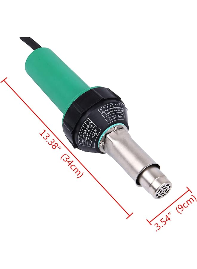 ANDOER 1600W Hot Air Welding Machine Kit Plastics Heat Welders Tools Set With Welding Speed Nozzle And Roller Rod - Image 4