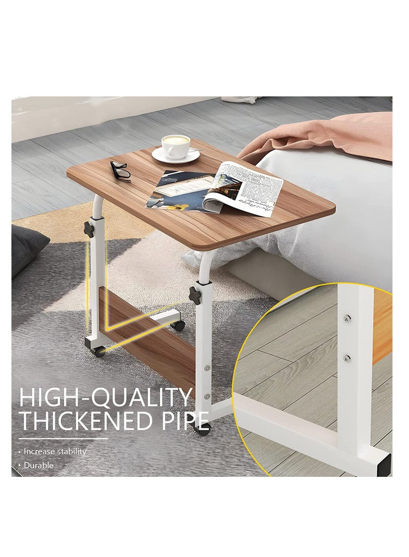 ZUIHAO Home Office Laptop Desk Height Adjustable Desk Standing Desk for Small Spaces Portable Desk Table for Bedrooms 80x40cm - Image 3