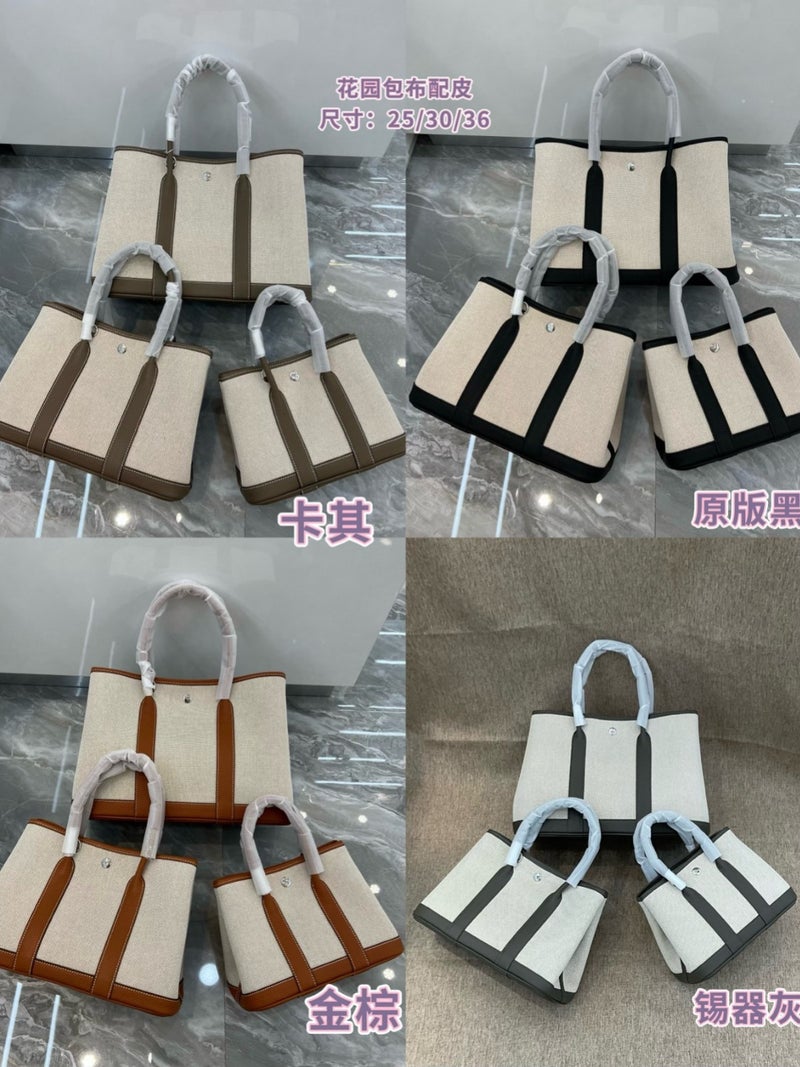 Mini Canvas Garden Bag Togo Leather Handbag Tote Bag Single Shoulder Crossbody Small Bag Women'S One Piece Drop Shipping - Image 2