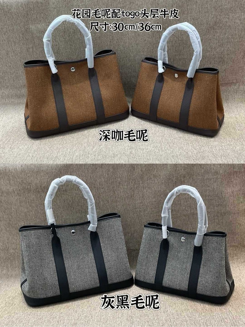 Mini Canvas Garden Bag Togo Leather Handbag Tote Bag Single Shoulder Crossbody Small Bag Women'S One Piece Drop Shipping - Image 3