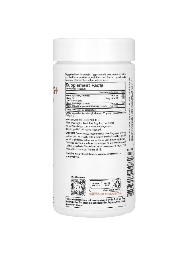 Codeage, A, D, K Vitamins+, 180 Capsules (Packaging may vary) - Image 2