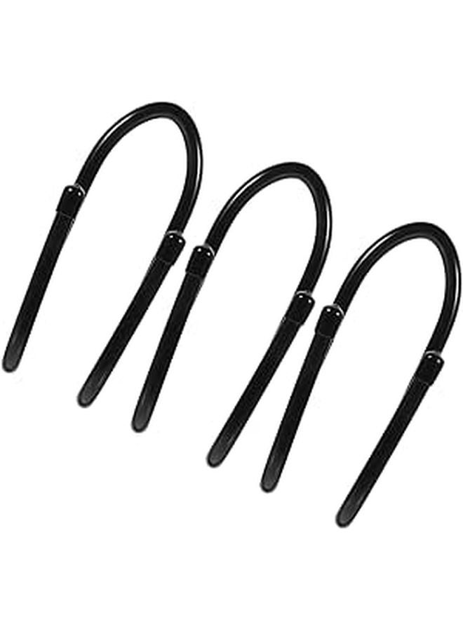 3Pcs Black Backseat Phone Holder Headrest Tablet Stand For Car And Home - Image 1