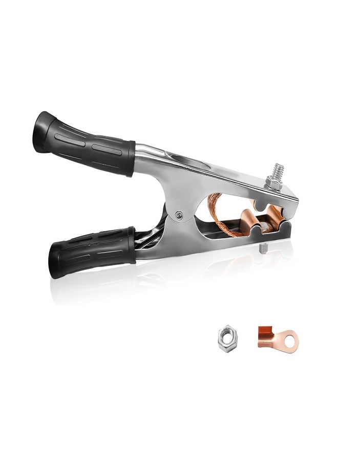 Ohleats 500A Welding Ground Clamp, Electroplated Copper Soldering Ground Clamp, Welding Earth Clip with Non-Slip Handle, Copper Grounding Clip for Manual Welder, Car Accessories - Image 1